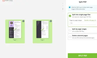 How to separate PDF pages online using PDF Candy website