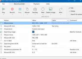 The Mosue Recorder records mouse actions to control programs..