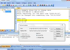 PilotEdit: Text editor with find and replace dialog