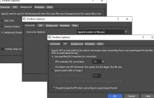 Pixillion options screenshot