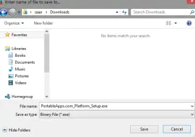 Enter the name of file to save to...