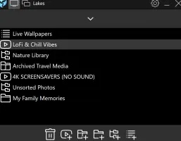 Playlists in PUSH Video Wallpaper