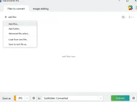 Adding files to reaConverter