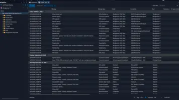 Remote Desktop Manager activity logs tracking session, VPN, and password
access events.