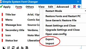 Simple System Font Changer screenshot 1