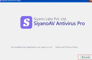 SiyanoAV Antivirus Pro: SiyanoAV Antivirus Pro installer window