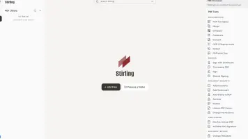 Stirling PDF - Dashboard