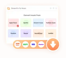 Backup Music from Popular Streaming Music Platforms