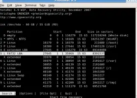 TestDisk and PhotoRec screenshot 2