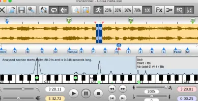 Transcribe! version 8.66 Mac screenshot