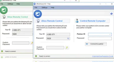 Remote control support software UltraViewer