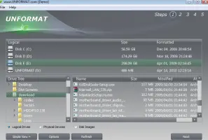 Unformat screenshot 1