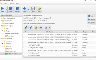 wfdownloader app main window