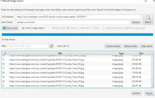 wfdownloader app image search window