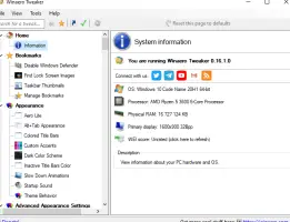 Winaero Tweaker screenshot 1