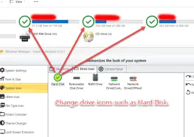 Visual Customizer Drive Icon: change Hard Disk and other drive-type icons