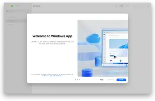 A screenshot showing the tour for Windows App on macOS with Azure Virtual Desktop.