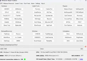 Windows Repair Toolbox: Windows Repair Toolbox with hardware, repair, and utility tools