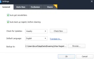 Wise Registry Cleaner Portable screenshot 4
